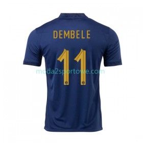 Koszulka Francja Dembele 11 Domowe Stroje Piłkarskie World Cup 2022 Krótki Rękaw